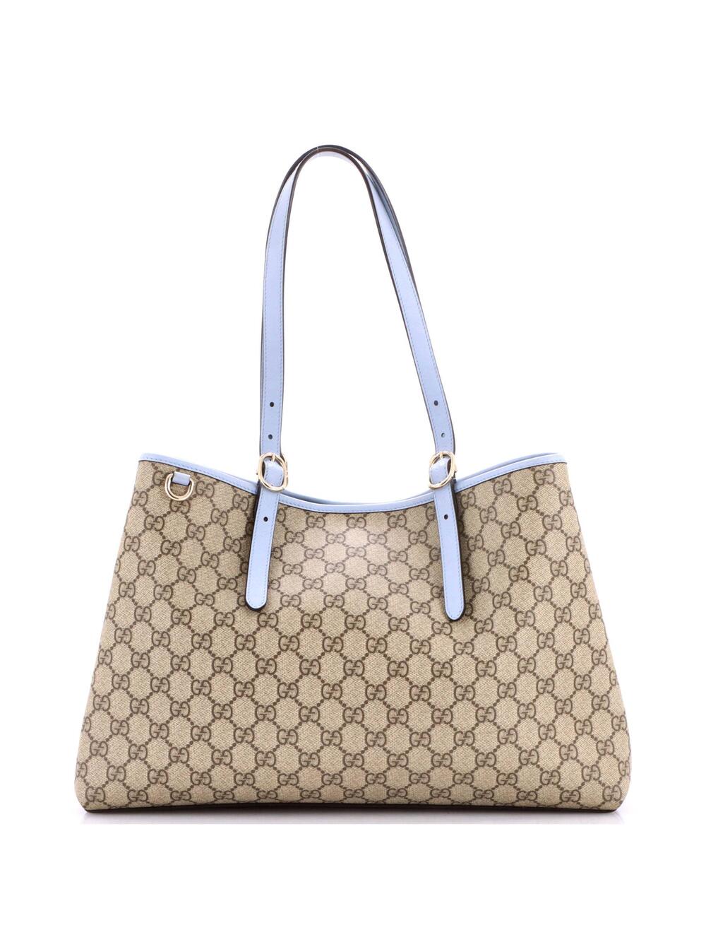 Gucci Emblem Tote Gg Coated Canvas #364936G24B